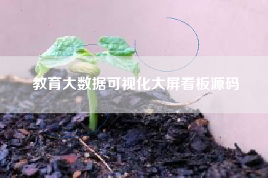 教育大数据可视化大屏看板源码